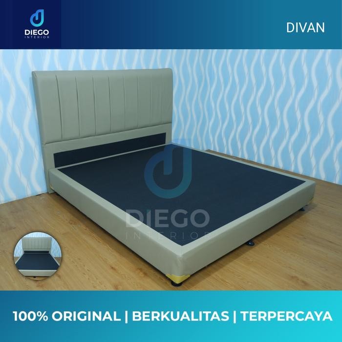 Divan dipan sandaran full rangka tempat tidur untuk springbed 120x200