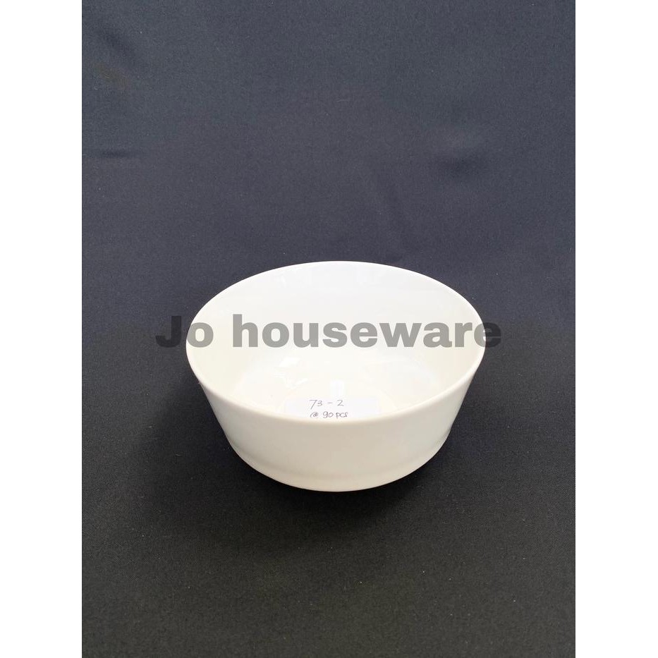 Mangkok keramik bulat putih polos diameter 13 cm serbaa nasi 73-2