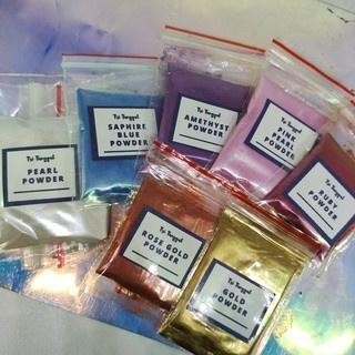 

SERBUK METALLIC PREMIUM 8 GR 8gr Gram Glitter Cosmetic Grade Mica Powder Gliter Eceran Sablon Resin