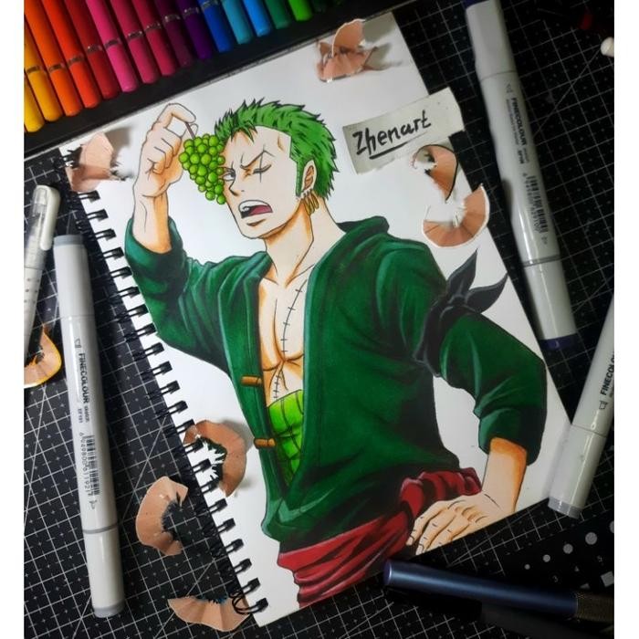 

jasa gambar anime lukis anime bisa request A5