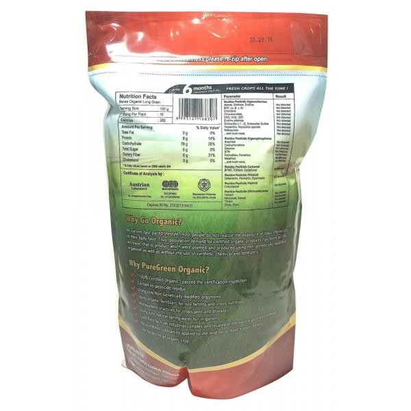 

Glx Pure Green Beras Organik 1kg - Long Grain
