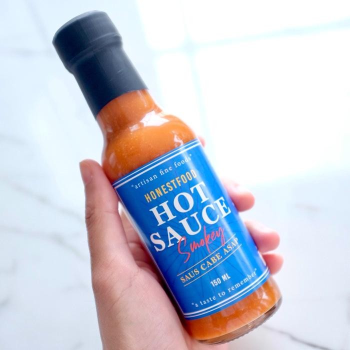 Glx Hot Sauce Honestfood - Saus Sambal Cabe Asap, saus tabasco pedas Bahan Makanan Botol Spicy