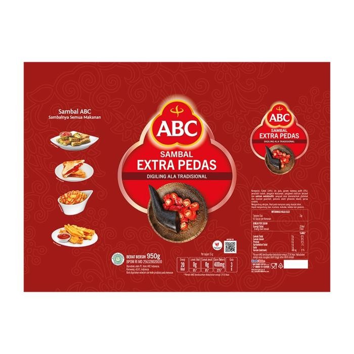 

Glx ABC SAUS SAMBAL EXTRA PEDAS 950 gram gr G / 950gr / 950gram