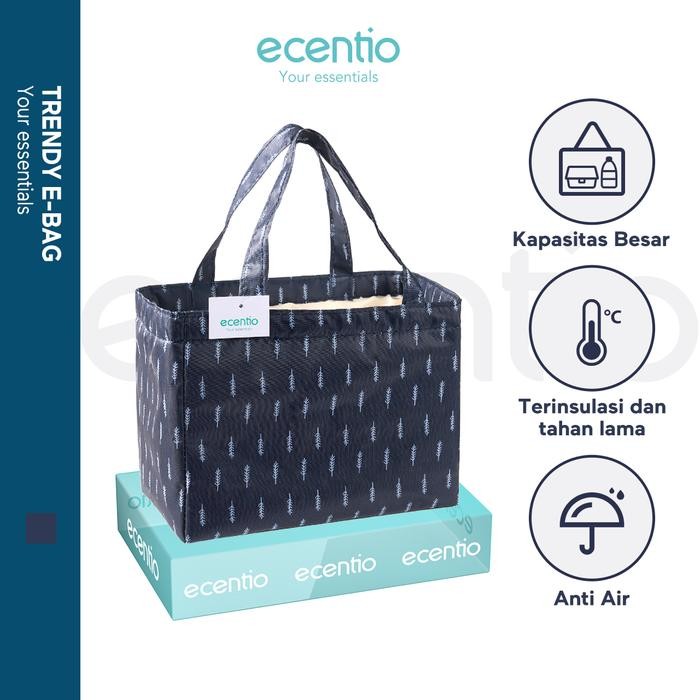 ecentio lunch bag /lunch tas Tas Bekal Makanan/Tote bag Wateroof ukuran besar *