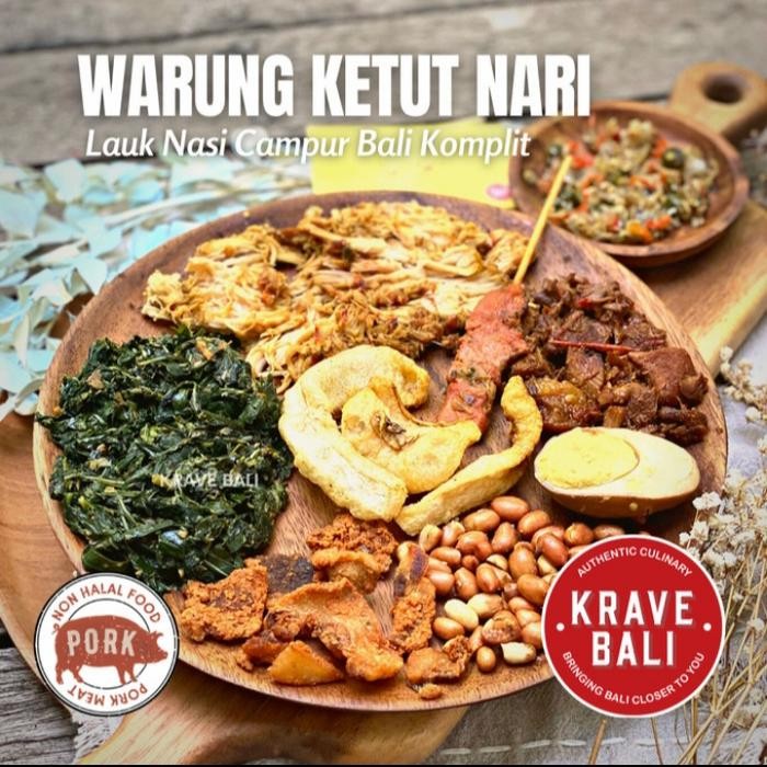 

DISKON NASI CAMPUR BABI KETUT NARI BIGUL MAKANAN KHAS BALI ASLI 300GR READY STOCK