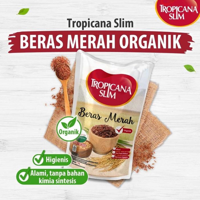 

Tropicana Slim Beras Merah Organik 1 KG - Beras Merah Pulen
