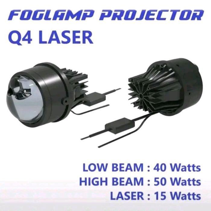 Foglamp Projector Vinyx Q4 Laser Led Biled Lampu Kabut Mobil 3 Inch - Vinyx Q4 Laser, Toyota