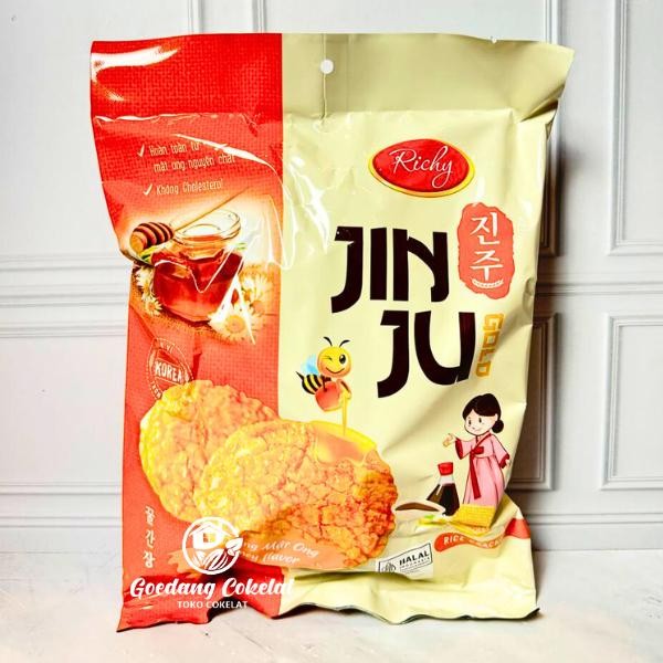 

Ger Richy JINJU JIN JU Rice Crackers Krekers Beras Rasa Pink Sea Salt BBQ Pepper Steak Honey Madu