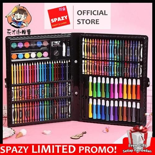 

Super Mega Art Set 168Pcs Spidol Crayon/Set Menggambar Anak Gratisongkir