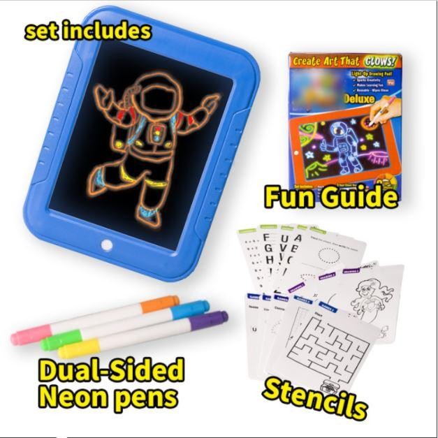 

Magic Sketchpad Art That Glow Mainan Edukasi Belajar Menggambar Gratisongkir