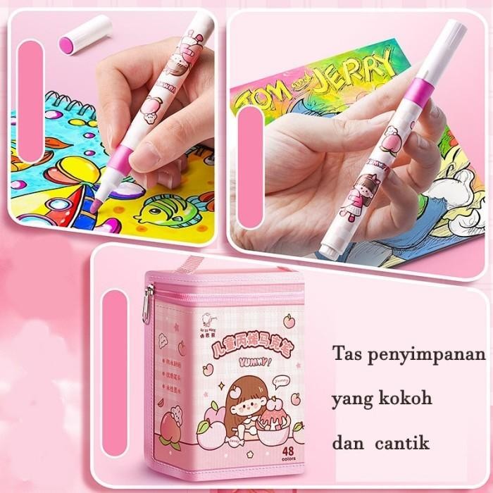 

Aryclic Marker Set Spidol Akrilik Warna Spidol Sketsa St0098 Pink Gratisongkir