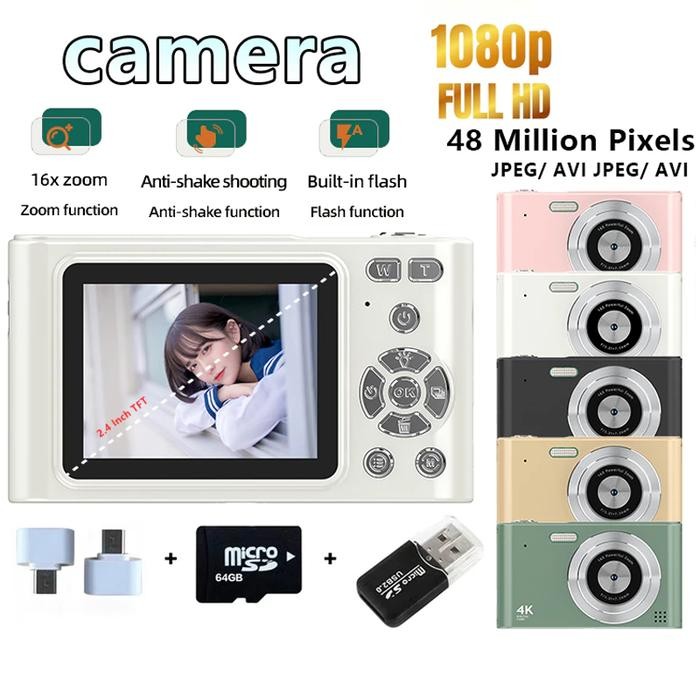 Kamera digital HD CCD kamera pelajar kamera retro 4K kamera olahraga zoom bernilai tinggi