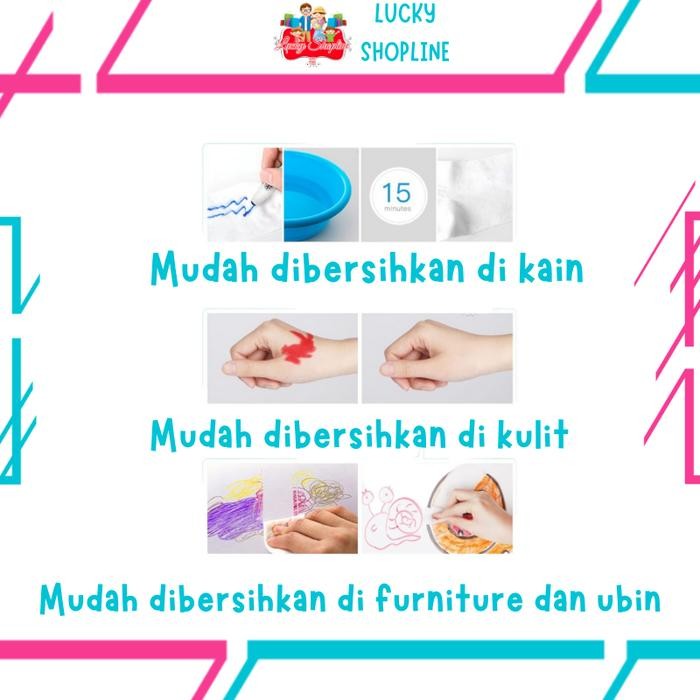 

Joan Miro Babyroo Washable 12Pcs Or 24Pcs Silky Crayon Baby Roo Krayon Gratisongkir