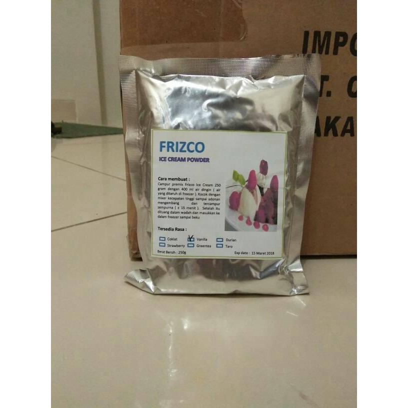 

Gdh frizco 250gr bubuk ice cream