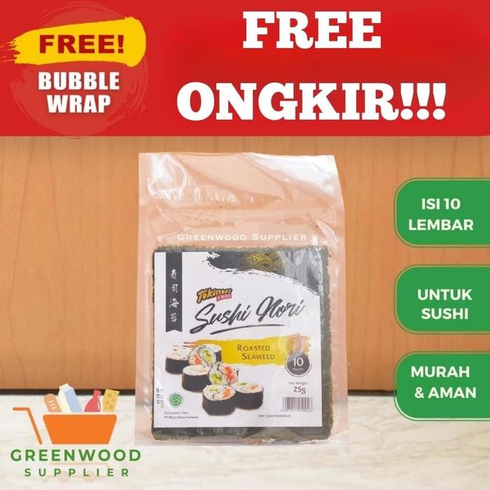 

Gdh Tokinori - Yaki Sushi Nori / Rumput Laut Sushi - 10 Lembar