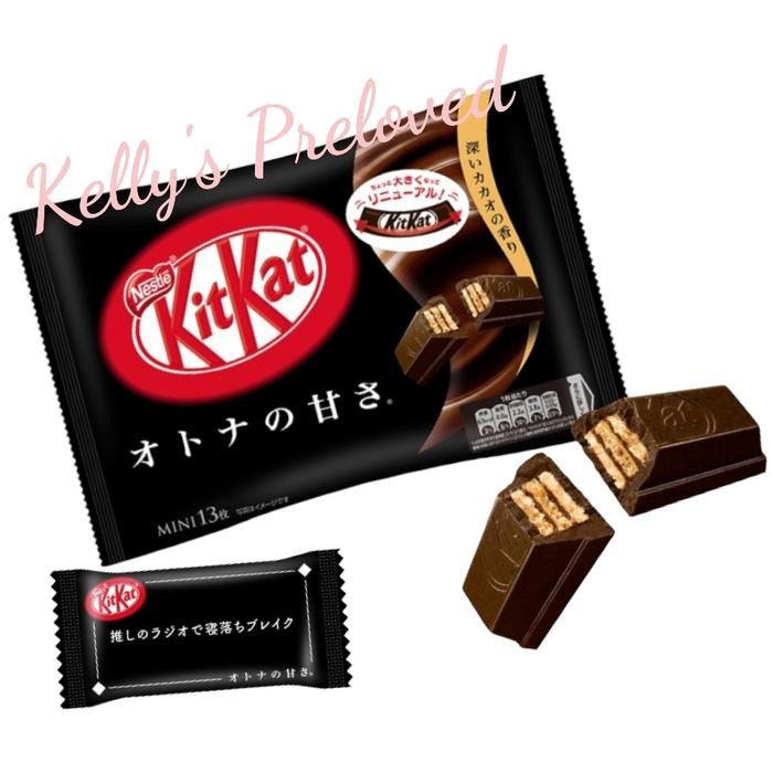 

Ger KITKAT MINI JAPAN ORIGINAL GREEN TEA DARK CHOCO KIT KAT JEPANG