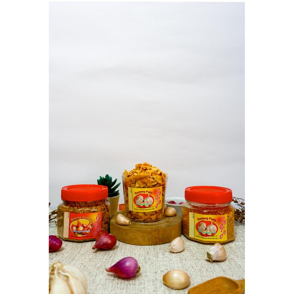 

Gdh Bawang putih Jojo Cincang toples 130 Gr First Hand