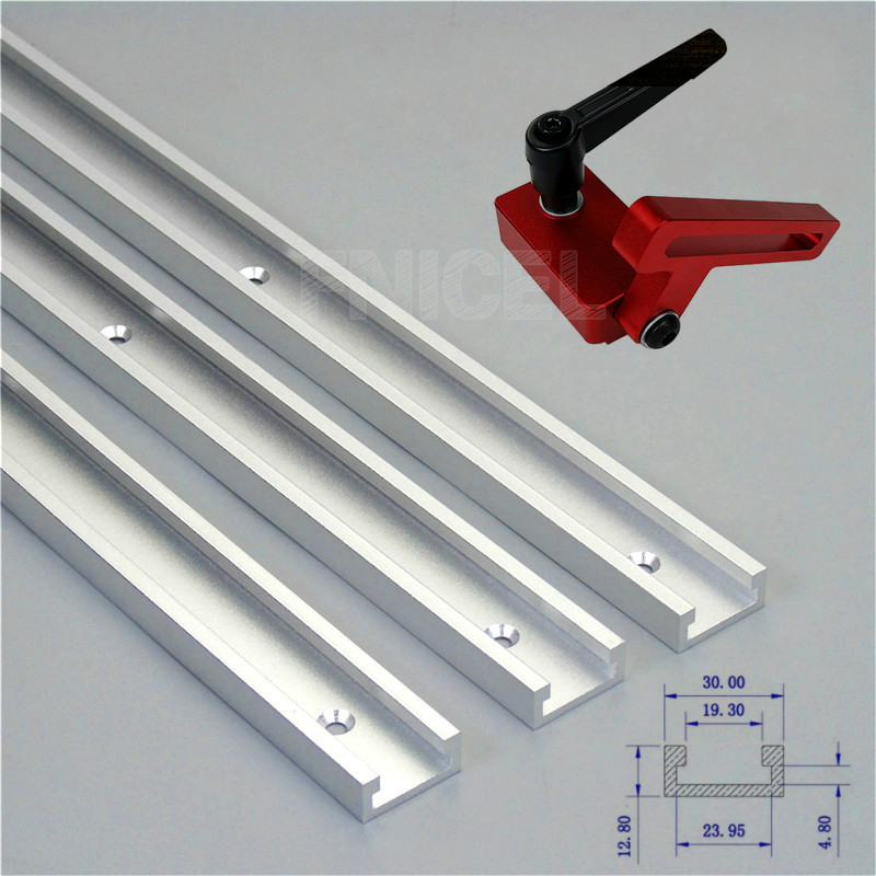 Miter Track Stop ,Aluminium alloy T-tracks Slot Miter Track Jig Fixture T-Slot Woodworking Tool Mite