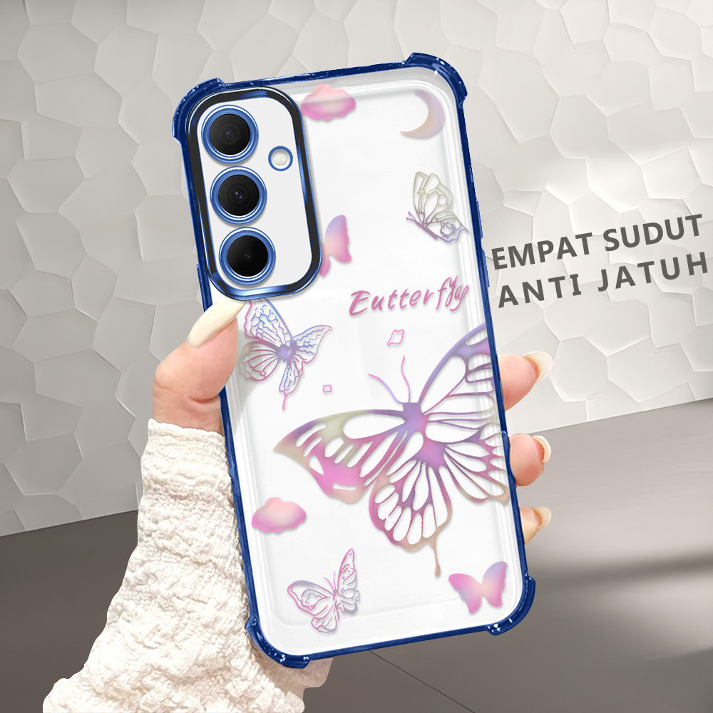 Casing Empat Sudut untuk Perlindungan Jatuh Hp For Compitable With Samsung Galaxy A35 5G Cassing Sof