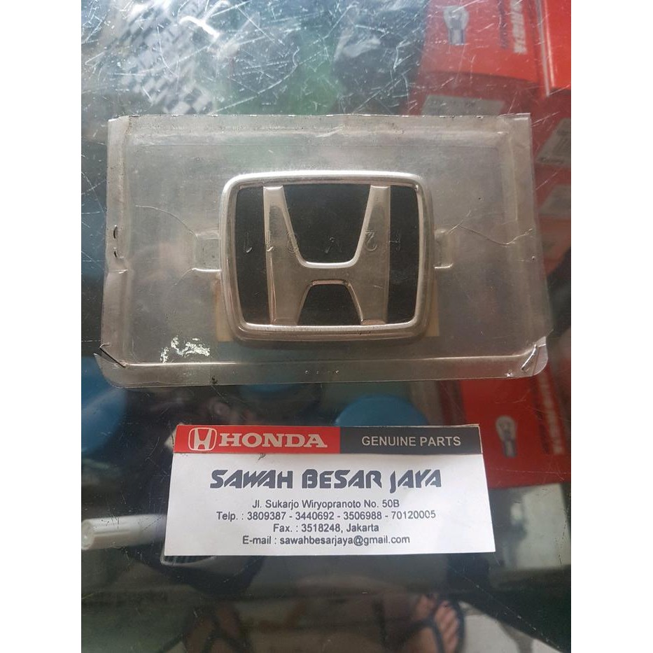Promo Emblem H Bagasi Grand Civic 1988 1989 1990 1991 Asli