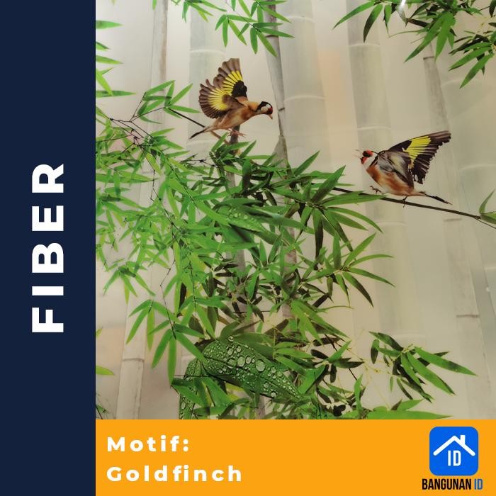 

FIBER PLASTIK PENUTUP PAGAR POLOS MOTIF GOLDFINCH METERAN KODE 1480
