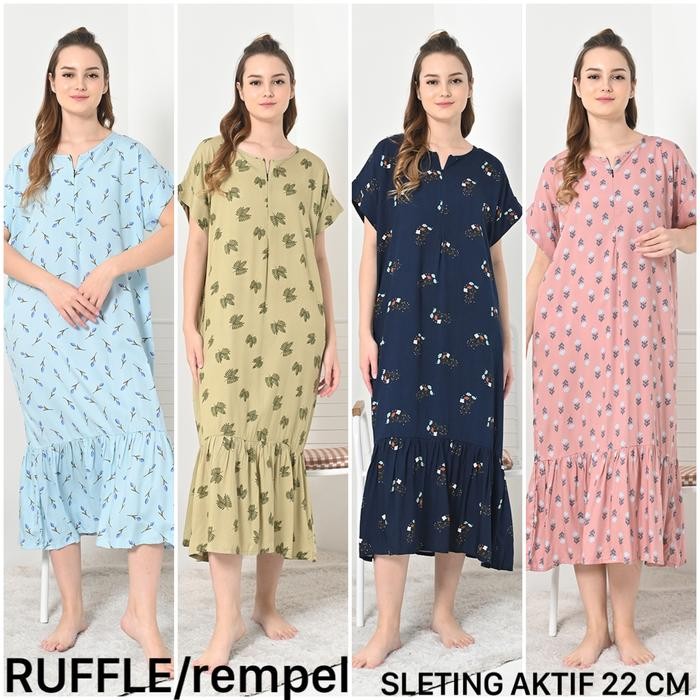 DASTER RAYON RUFFLE REMPEL BUSUI SEMATA KAKI