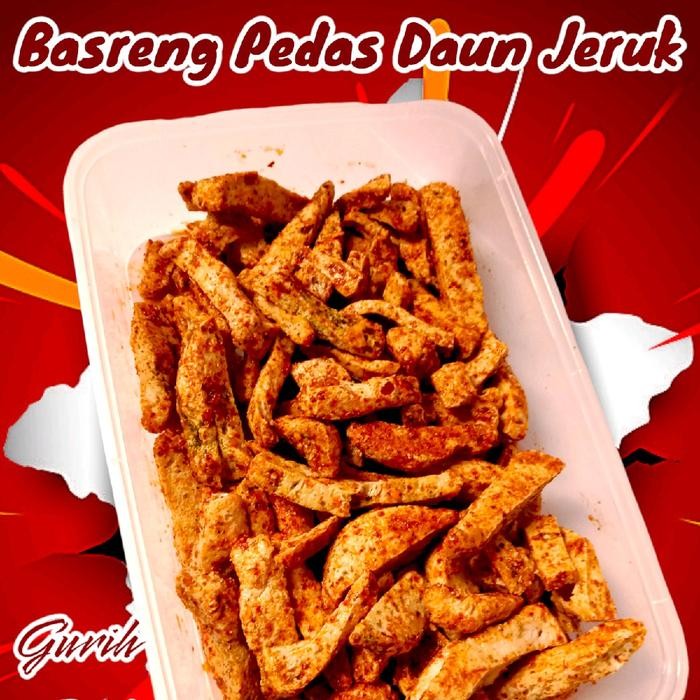 

Basreng Kemasan Box 500ml Pedas Gurih Cikruh Yosh Cemilan