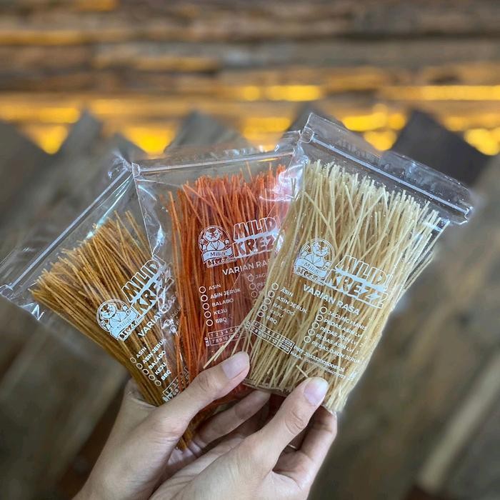 

BERMUTU Mielidi Milidikrezz murah enak kemasan icip Food Snack Pedas Cemilan Makanan Manis Ayam