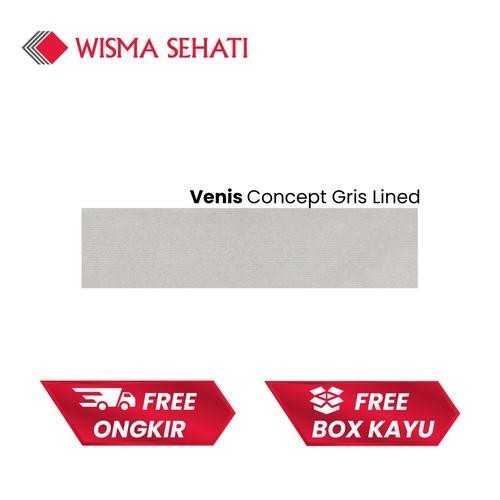 Tile 22x90 Venis Concept Gris Lined LVSCP02P