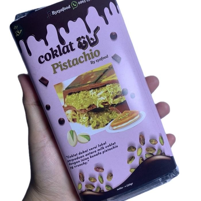

Coklat dubai viral kunafa pistachio Chocolate Cokelat Cemilan kunave Food Manis Makanan Snack