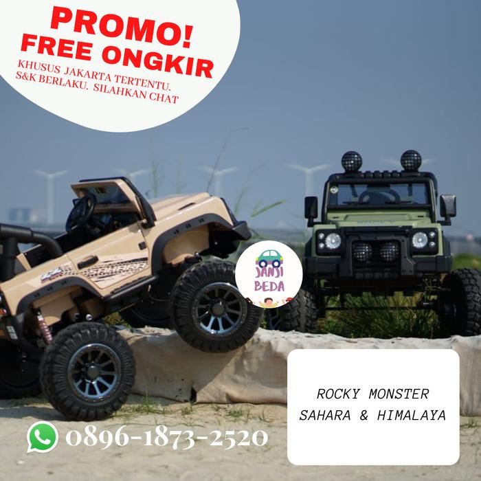 Mobil Aki Anak Rocky Volta 50 Monster Sahara Himalaya - Mainan