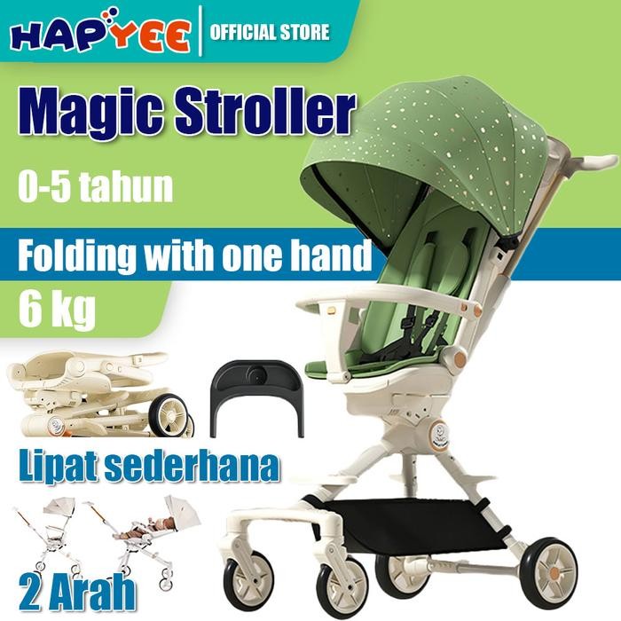 Stroller Bayi Kereta Dorong Bayi 2 Arah Stroller Duduk Travelling Dilipat (Bisa Duduk Dan Berbaring