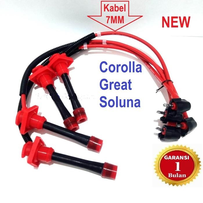 Kabel Tali Busi Toyota Corolla Great Soluna Ae100 Ae101 Ae110 Ae111 Sprinter Carina 4A 5A Racing