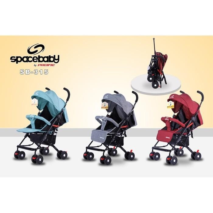 Stroller Anak Bayi Balita Kereta Dorong Stroler Spacebaby SB315 SNI