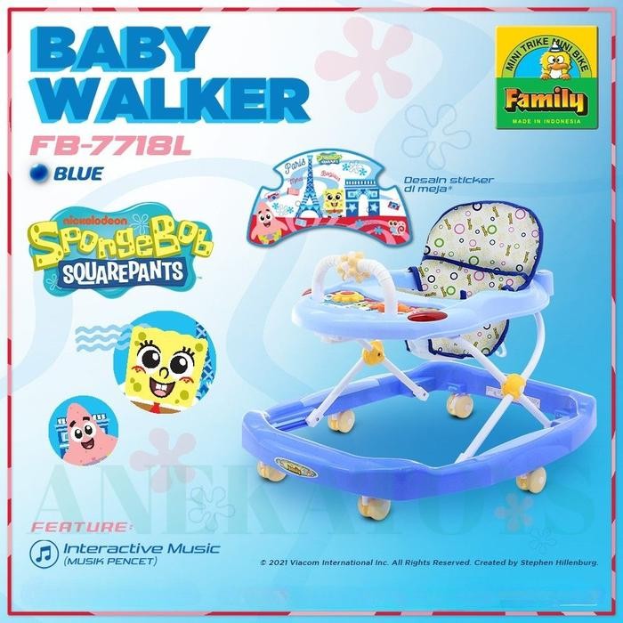 Baby Walker Family FB7718L Melody Spongebob Squarepants baby walker
