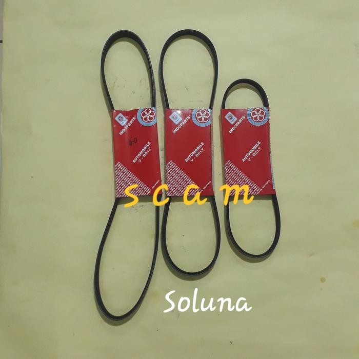 Tali Kipas V Belt Komplit 3 macam Soluna Alternator Ac Power steering Best Quality