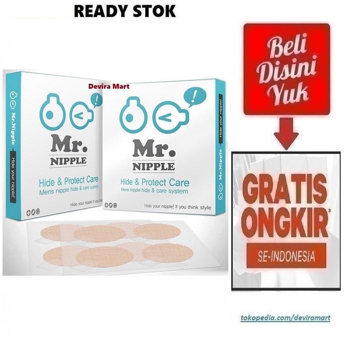 Mr. Nipple Mens Hide Protect Care Tape Cover Plester Penutup Puting