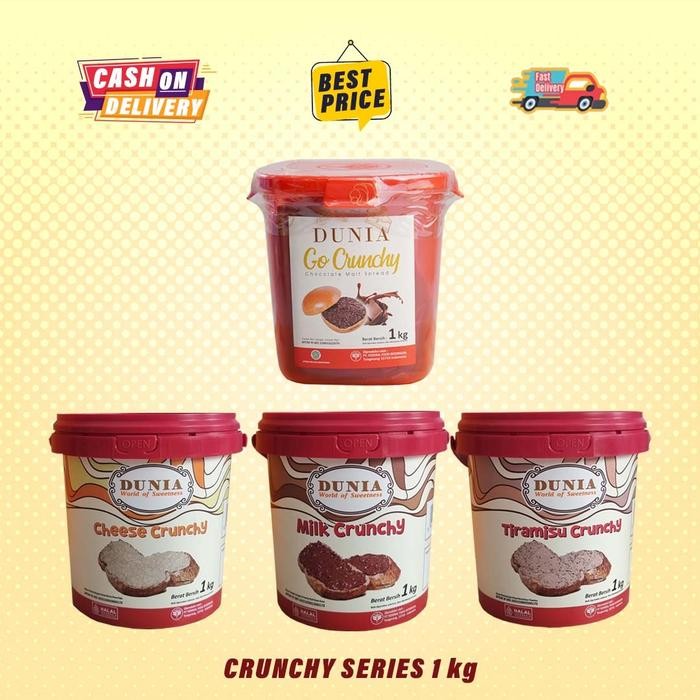 

New DUNIA SPREAD CRUNCHY 1 KG (FREE DUS DAN BUBLE) coklat duniagocrunchy