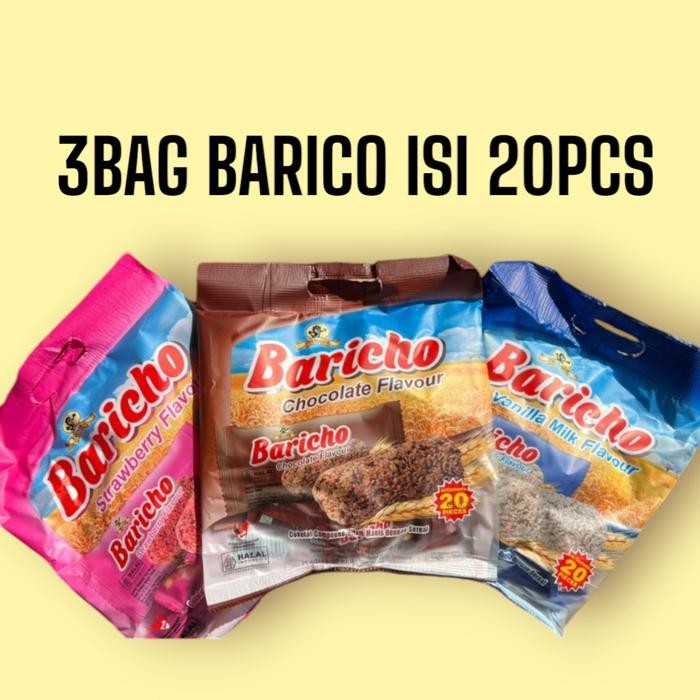 

New PROMO 3 BAG SNACK BARICO ISI 20PCS/BAG (KIRIM MIX SESUIA STOK)