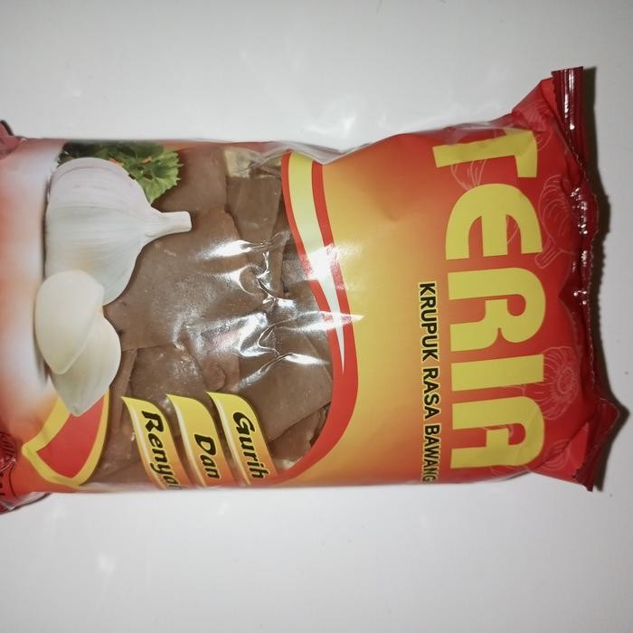 KERUPUK BAWANG TERIA 100Gr (mentah) PRODUSEN KERUPUK TERIA MAGELANG *