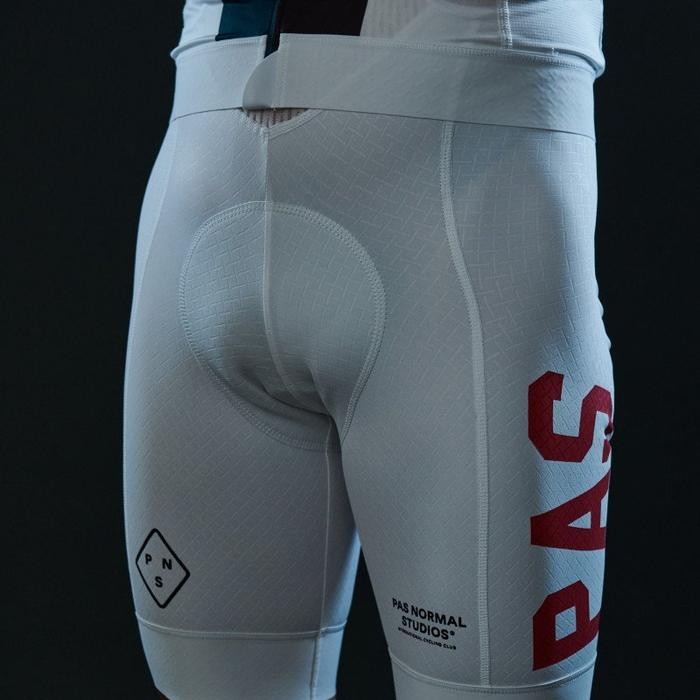 Celana Bib Sepeda Road Bike Aero Not PNS TKO White - Celana Bib PNS TKO Sepeda Road Bike *