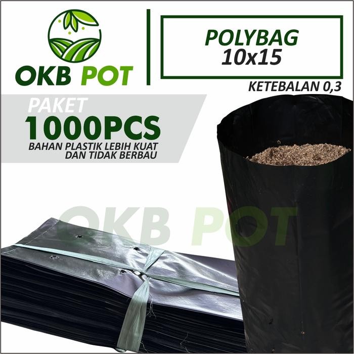 (1pcs) Paket Polybag Kecil Polybag Bibit Tanaman 10x15 Tempat Semai Bibit *