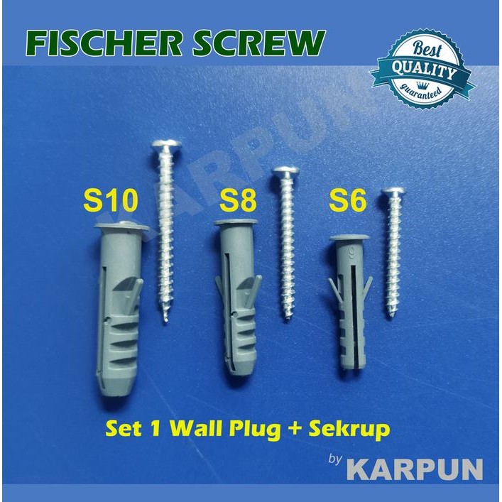 Sekrup Fisher sekrup Fissher Sekrup Fiser S6 S8 S10 *