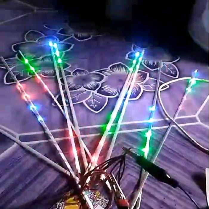 Led tetes RGB Running 34 cm lampu layangan led meteor *