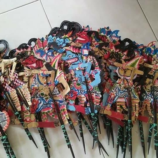 wayang kulit mini 30cm/ miniatur wayang/ wayang kulit *