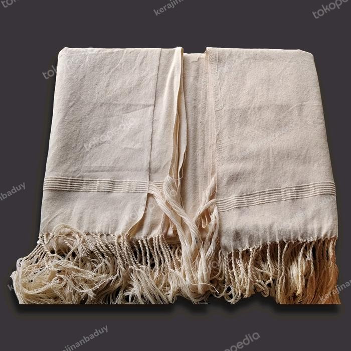 ASLI kain tenun putih polos READY STOCK