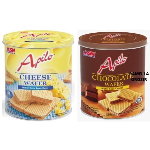 

TERLARIS APILO WAFER CHOCOLOATE CREAM/ CHEESE WAFER JAJANAN KHAS LEBARAN MURAH ENAK EXPIRED LAMA