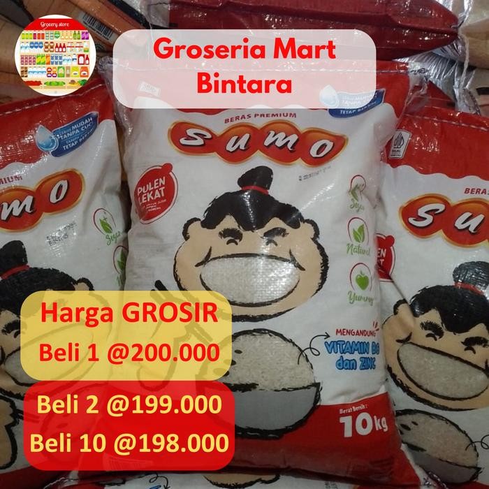 

Laura.Mart1 *Bintara* Beras Sumo 10Kg Merah Sushi Pulen Super Premium Bekasi