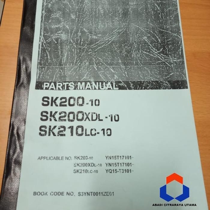 Terlaris Parts Book Kobelco Sk200-10 Manual Book