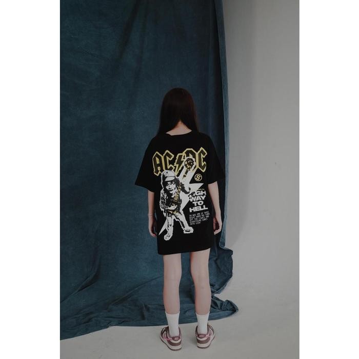 COD SCAPP | ACDC HWTH | OVERSIZED TEE - BLACK